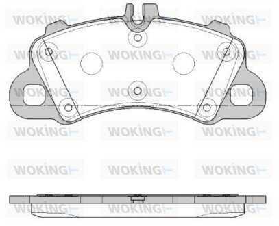 Колодки тормозные WOKING P19623.00