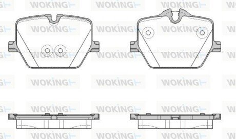 Колодки гальмівні задн WOKING P19753.00