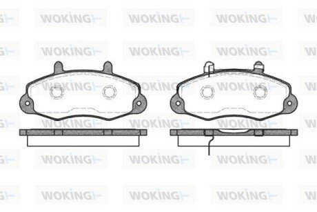 Колодки гальмівні WOKING P2913.02