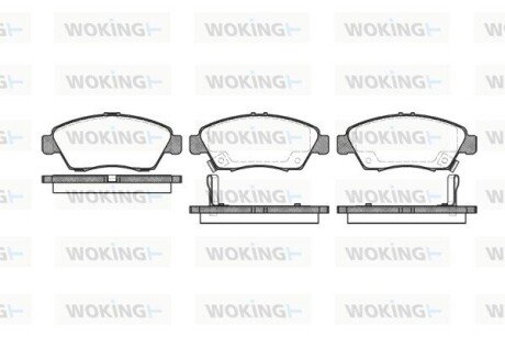 Колодки гальмівні WOKING P5183.02