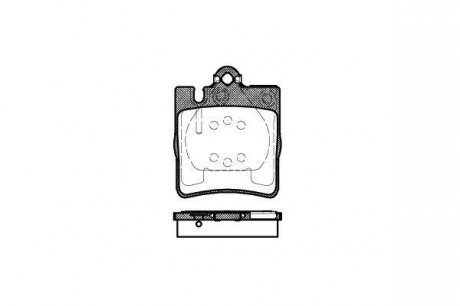 Колодки тормозные дисковые, задние, 2.7-3.2CDI - (A0024205220 / 24205220) WOKING P6093.00 (фото 1)