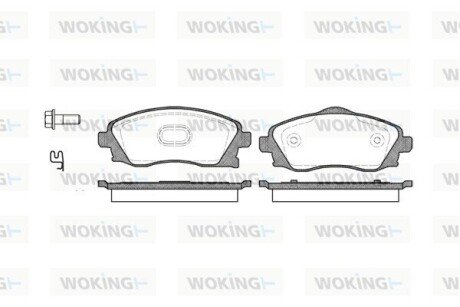 Колодки гальмівні WOKING P6743.02