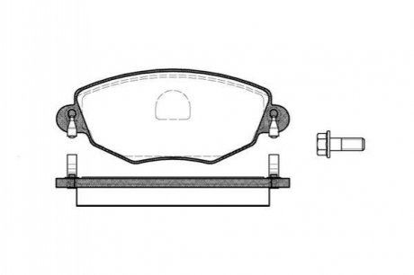 Гальмівні колодки перед. Mondeo III/Jaguar X-TYPE 00- (Bosch) WOKING P6763.00 (фото 1)
