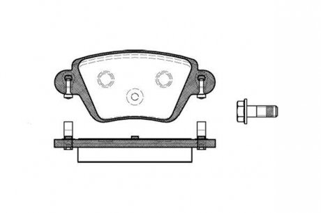 Колодки тормозные дисковые задние Nissan Kubistar 1.2 03-09,Nissan Kubistar 1.5 WOKING P6773.10 (фото 1)