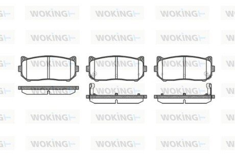 Колодки гальмівні WOKING P7493.02