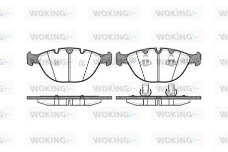 Колодки гальмівні WOKING P8583.00