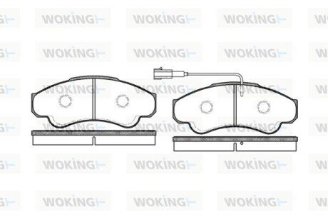 Гальмівні колодки WOKING P8593.01