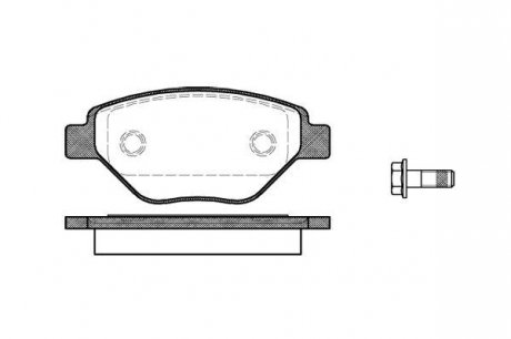 Колодки тормозные дисковые передние Renault Megane ii 1.4 02-11,Renault Megane i WOKING P8773.00 (фото 1)