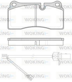 Колодки гальмівні WOKING P8833.21