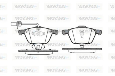 Колодки гальмівні WOKING P936302