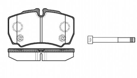 Колодки тормозные диск. задн. (Remsa) Ford Tranzit 06>13 WOKING P9493.10 (фото 1)