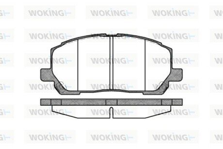 Колодки гальмівні WOKING P9553.00