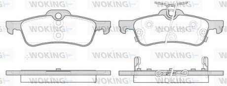 Колодки гальмівні WOKING P9623.12