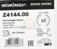 Колодки тормозные барабанные задние Nissan Almera classic 1.6 06- (Z4144.00) WOK WOKING Z414400 (фото 4)