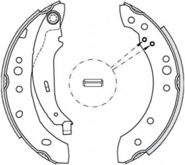 Колодки дискового тормоза WOKING Z414902