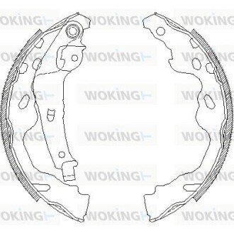 Колодки дискового тормоза WOKING Z4187.00