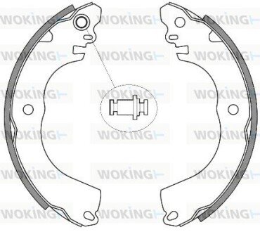 Колодки тормозные барабанные - (44060ED026) WOKING Z4257.00