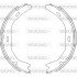 Колодки тормозные барабанные MB C204 / ручн. торм. (Z4751.00) WOKING Z475100 (фото 1)