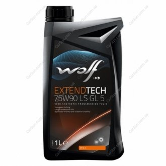 Трансмісійна олія EXTENDTECH 75W90 LS GL 5 1л - Wolf 8300721