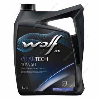 Моторна олія VITALTECH 10W-40 5л - Wolf 8300912