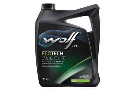 Масло моторное ECOTECH 0W-30 C3 FE, 5 л Wolf 8332500