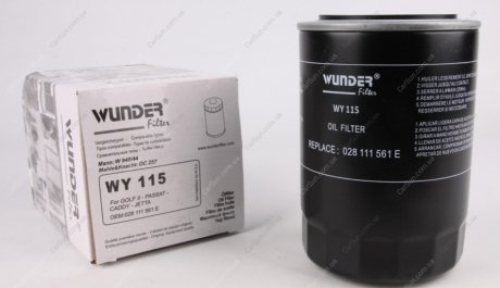 Фільтр масляний Wunder WY 115 (фото 1)