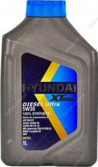 Олія моторна HYUNDAI Diesel Ultra 5W-30 1л - (оригінал) XTeer 1011003 (фото 1)
