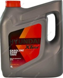 Олія моторна HYUNDAI Gasoline G500 10W-40 4л - (оригінал) XTeer 1041044 (фото 1)