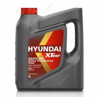 Масло моторное HYUNDAI Gasoline Ultra Protection 5W-40 4л - XTeer 1041126 (фото 1)