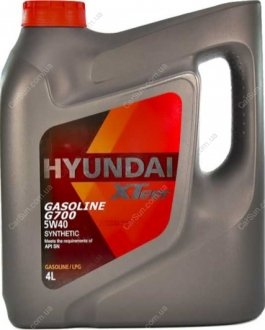 Олія моторна HYUNDAI Gasoline G700 5W-40 4л - (оригінал) XTeer 1041136 (фото 1)
