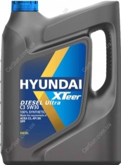 Олія моторна HYUNDAI Diesel Ultra C3 5W-30 5л - (оригінал) XTeer 1051224