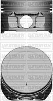 Поршень с кольцами і пальцем (размер отв. 78.5 / STD) Berlingo 1.6 (4цл.) (TU5JP4, NFU, NFX Euro 3) Yenmak 3104101000