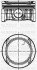 Поршень с кольцами і пальцем (размер отв. 72.50/STD) Astra J, Corsa, Insignia A, 1.4 09- (A 14 NET T Yenmak 3104195000 (фото 1)