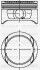 Поршень с кольцами і пальцем (размер отв. 86 / STD) ASTRA F 2.0 (4цл.) ((20 XE, C 20 XE) Yenmak 3104225000 (фото 1)