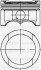 Поршень с кольцами і пальцем (размер отв. 81.01/STD) Caddy 1.6 Golf V/VI 1.6 (4ц.) (BFQ) бензин Yenmak 3104316000 (фото 1)