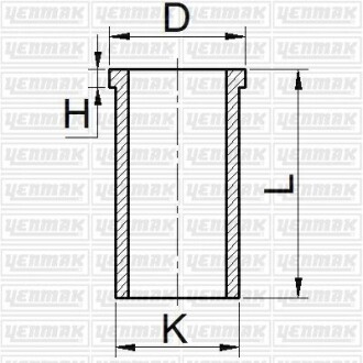 Гильза поршневая MB C-class (W202)/E-class (W210) 93-00 (d=90mm) Yenmak 5165632000