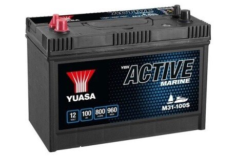 12V 100Ah 600A +/- (330x173x240) Marine Battery YUASA M31-100S