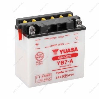 МОТО 12V 8,4Ah YuMicron Battery (сугозаряджень)) YUASA YB7-A (фото 1)