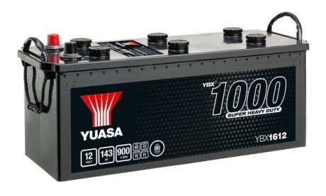 Akumulator 12V 143Ah/900A 1000 Series Super Heavy Duty (L+ Standardowy) 513x189x223 B00 (Rozruchowy) YUASA YBX1612