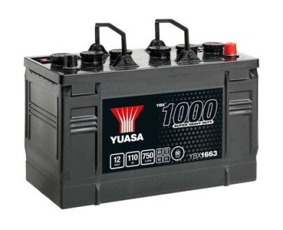 Akumulator 12V 110Ah/750A 1000 Series Super Heavy Duty (P+ Standardowy) 347x174x235 B00 (Rozruchowy) YUASA YBX1663