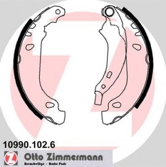 Колодки дискового тормоза ZIMMERMANN 10990.102.6 (фото 1)