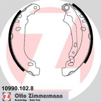 Колодки дискового тормоза ZIMMERMANN 10990.102.8