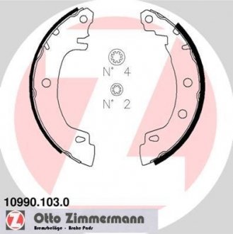 Колодки дискового тормоза ZIMMERMANN 10990.103.0