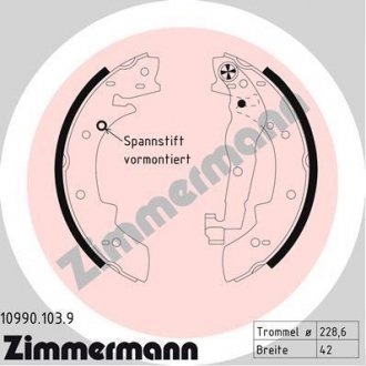 Автозапчастина ZIMMERMANN 10990.103.9 (фото 1)