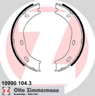 Колодки гальмівні барабанні к-кт ZIMMERMANN 10990.104.3