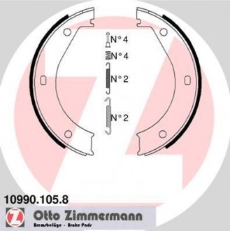 Колодки дискового тормоза ZIMMERMANN 10990.105.8 (фото 1)