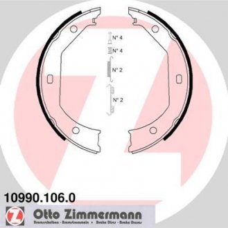 Колодки барабанного тормоза ZIMMERMANN 10990.106.0