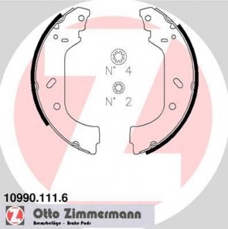 Колодки дискового тормоза ZIMMERMANN 10990.111.6 (фото 1)