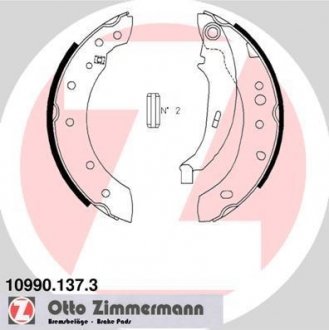 Колодки дискового тормоза ZIMMERMANN 10990.137.3 (фото 1)