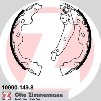 Гальмівні колодки (набір) ZIMMERMANN 10990.149.8